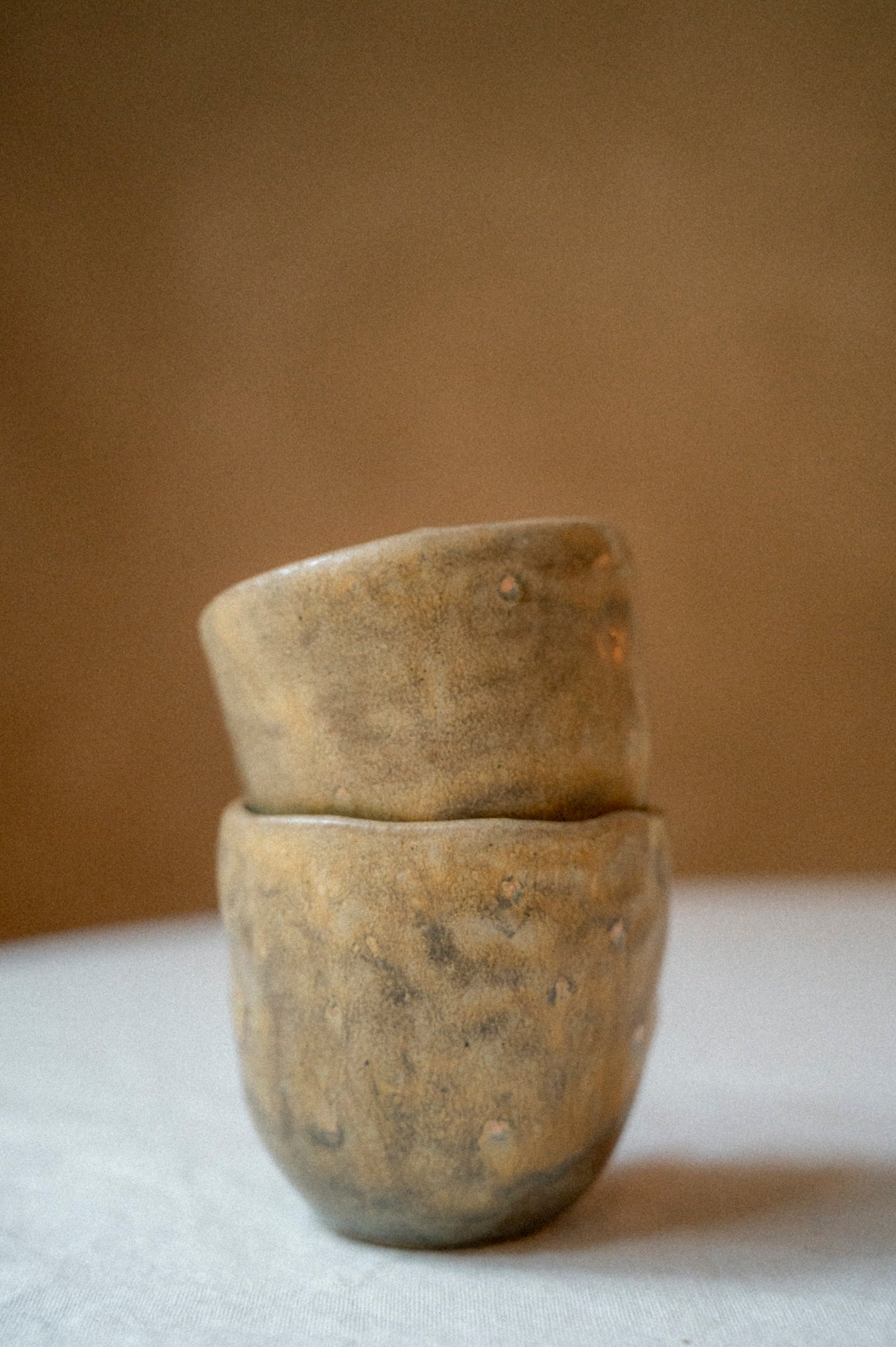 Espresso cup in light brown