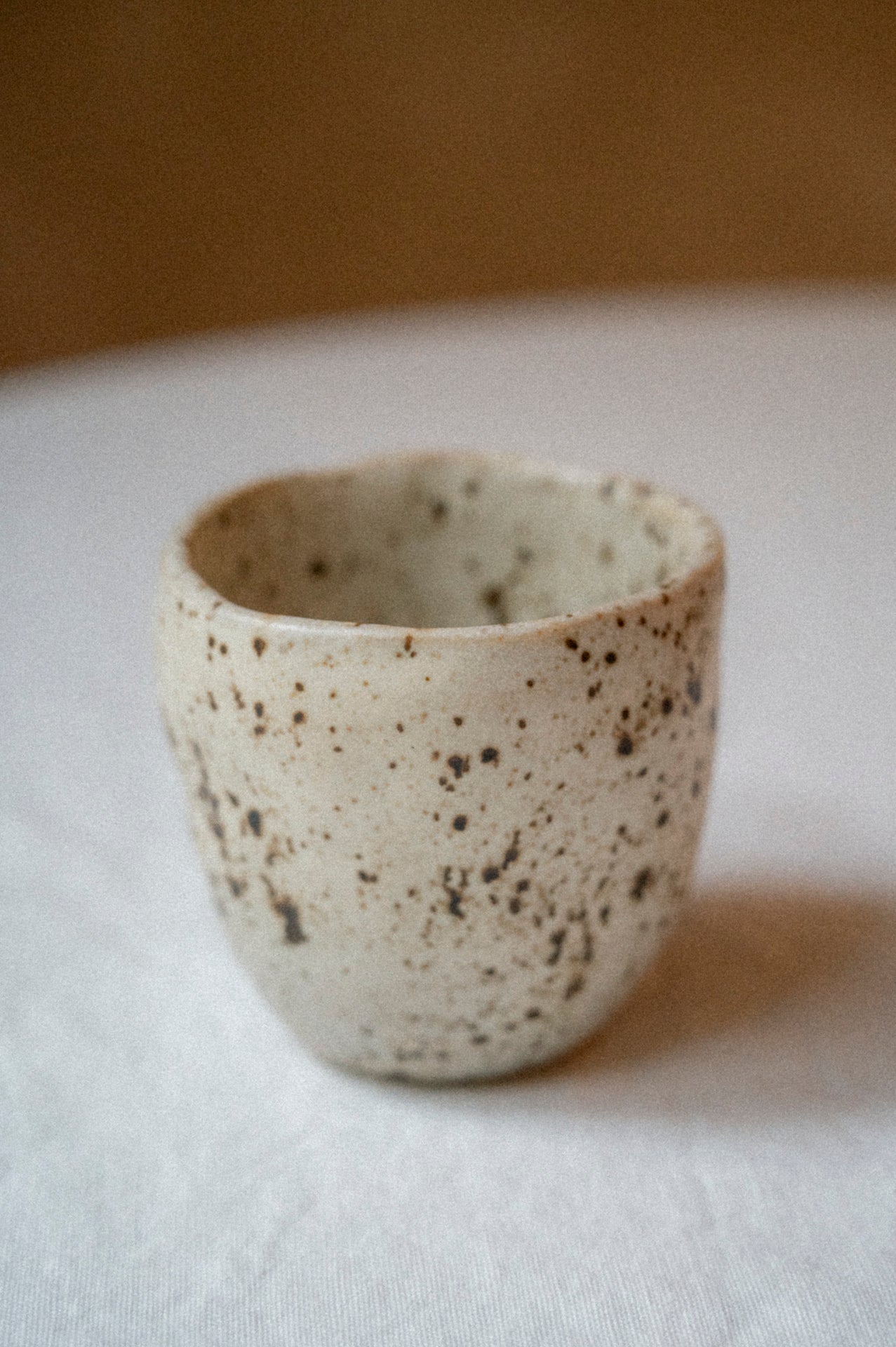 Espresso cup in cream speckle