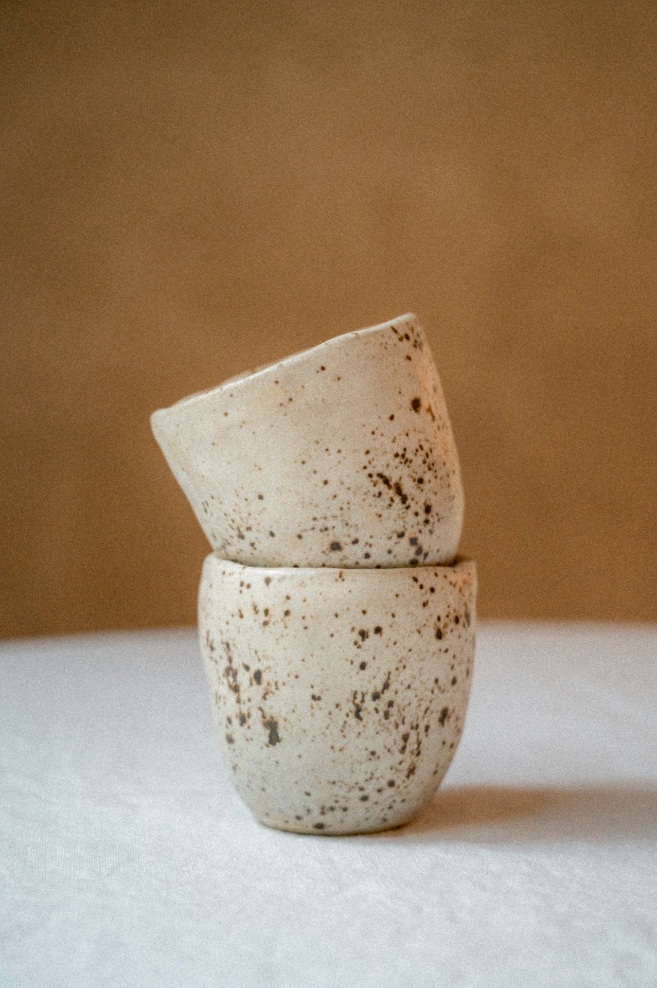 Espresso cup in cream speckle