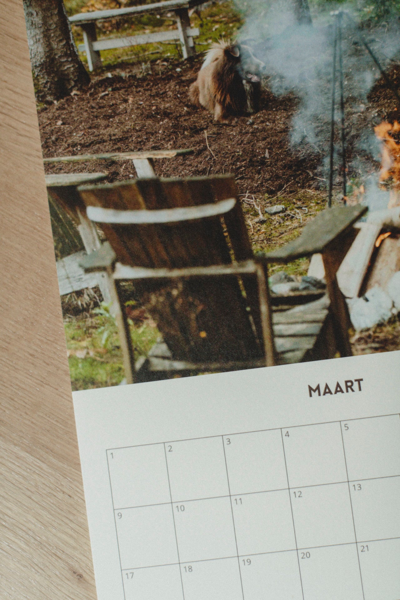 Birthday calendar 'life in the forest'