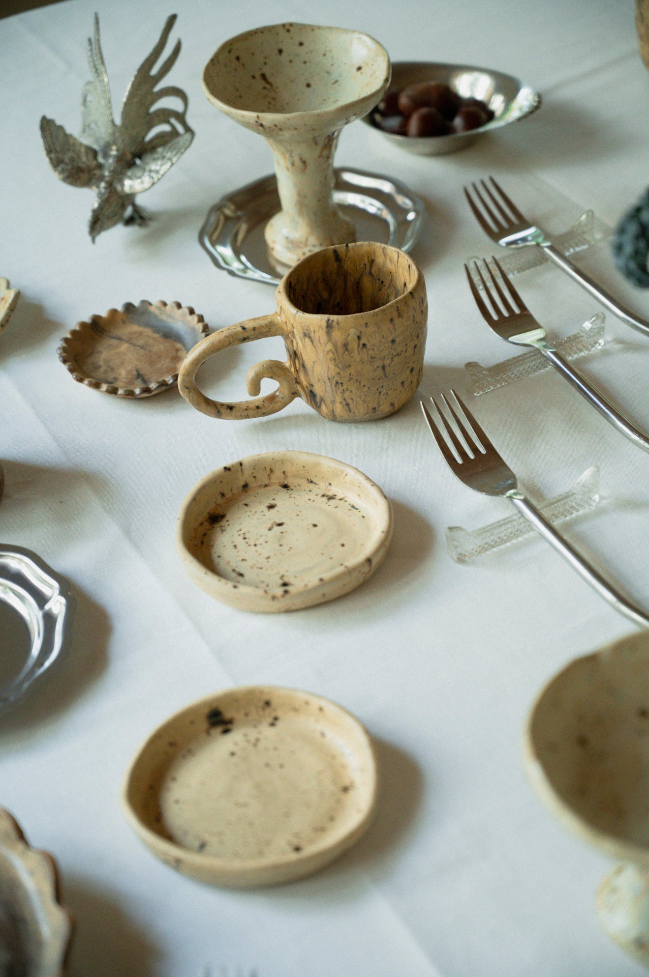 Round plate S in speckle