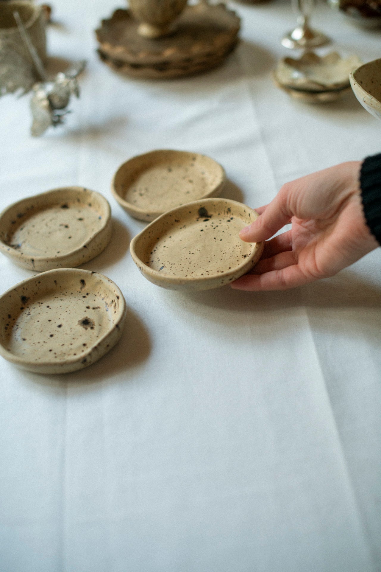 Round plate S in speckle